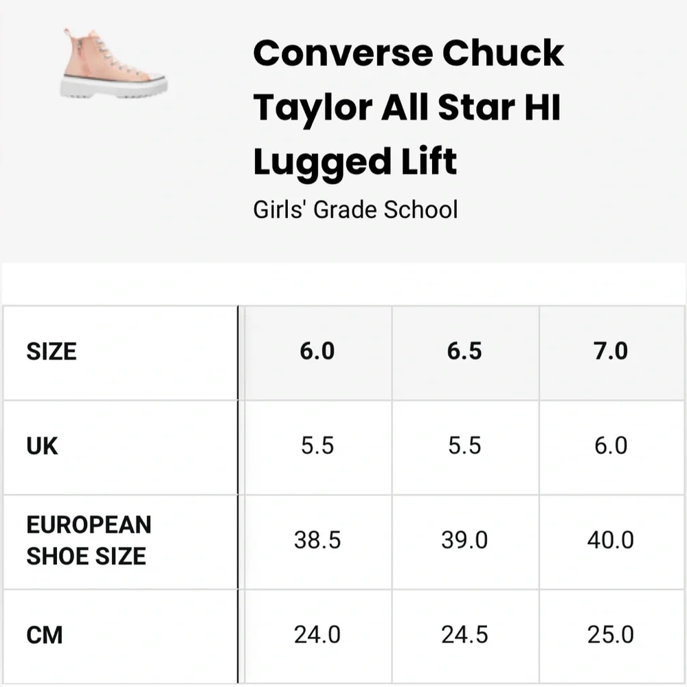 Converse Chuck Taylor All Star HI Lugged Lift